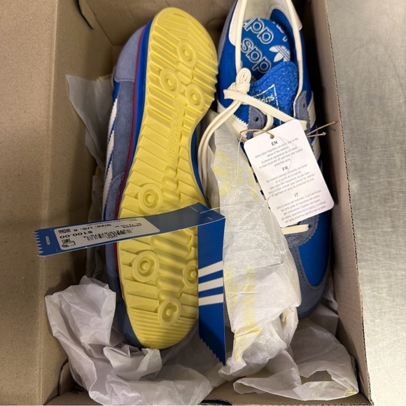 Women's Adidas SL 72 OG "Blue Bird Off White" Colorway Size 8.0 Authentic - Picture 3 of 5